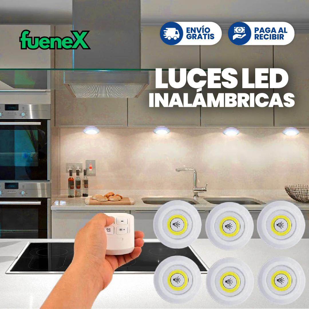 LUZ LED INALÁMBRICA CON CONTROL REMOTO