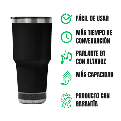 Lelong Smart Bottle 900ml – Termo con Parlante Bluetooth