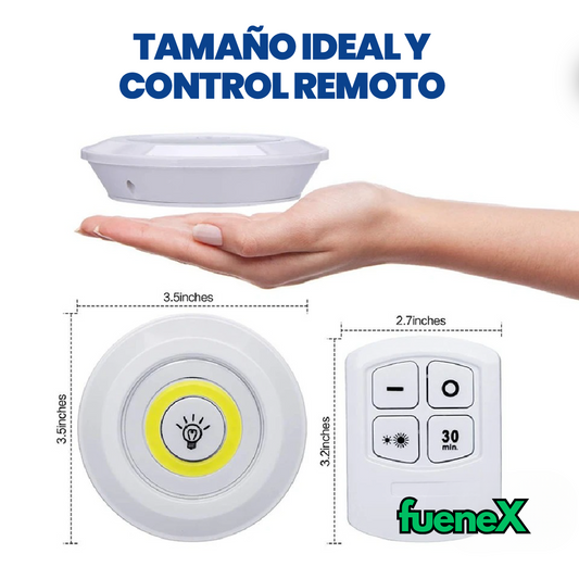 LUZ LED INALÁMBRICA CON CONTROL REMOTO